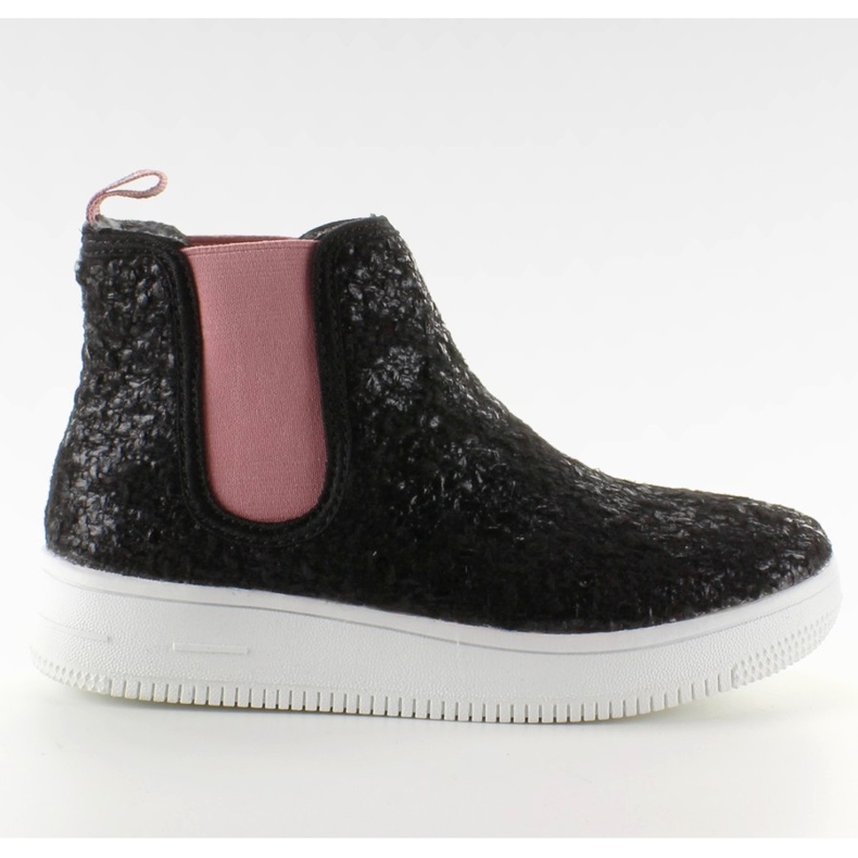 Stivaletti Chelsea per bambini suola sportiva nero