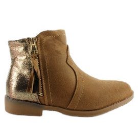 Stivaletti Chelsea da bambino k1647301 Camel marrone