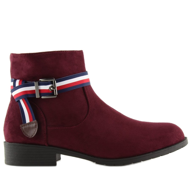 Stivaletti Chelsea marrone da donna 99-150 Rosso