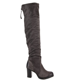 VINCEZA Stivali casual da donna grigio