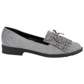 Sergio Todzi Mocassini in pelle scamosciata grigio