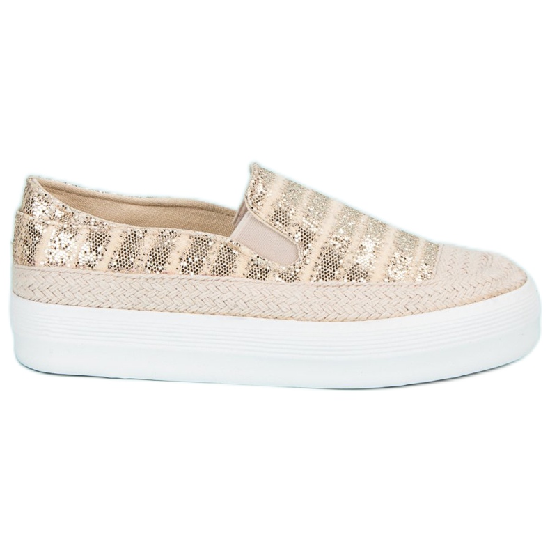 J. Star Sneaker espadrillas dorate d'oro