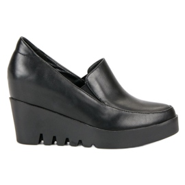 J. Star Scarpe eleganti con zeppa nero