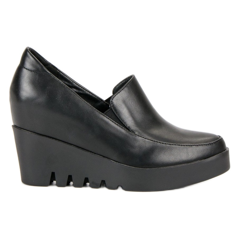 J. Star Scarpe eleganti con zeppa nero