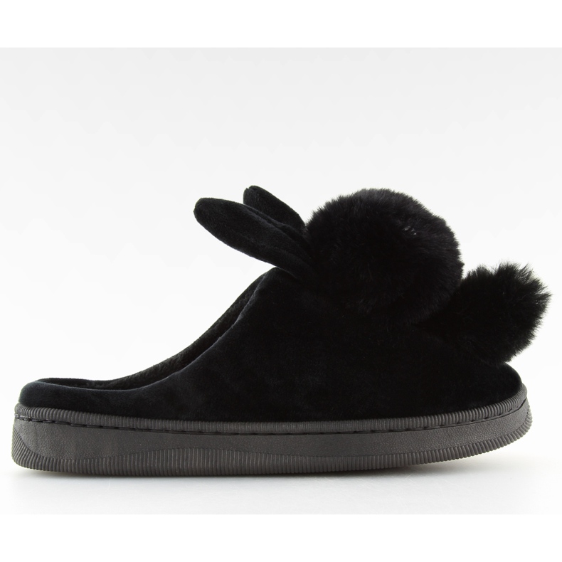 Pantofole nere da donna nere DD90 nere nero