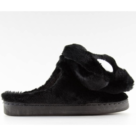 Pantofole nere da donna nere DD93 nere nero