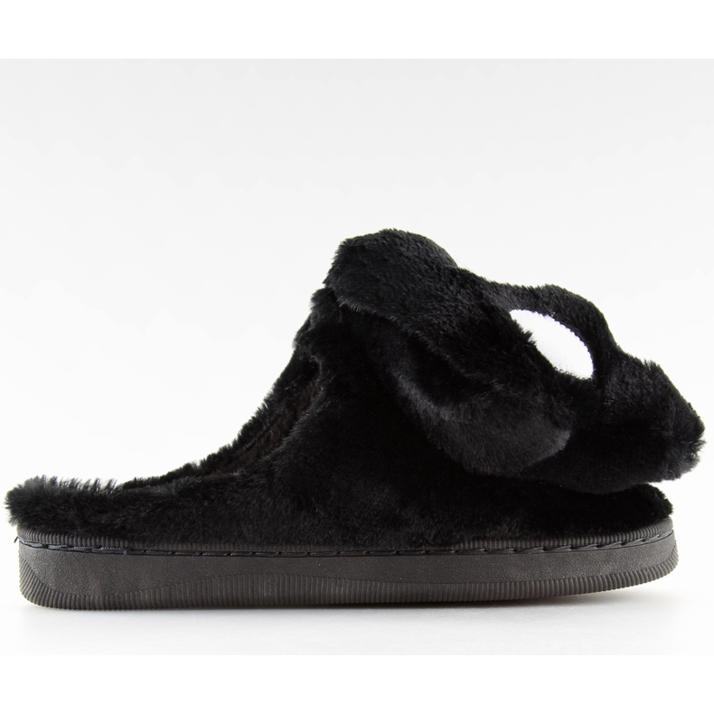 Pantofole nere da donna nere DD93 nere nero
