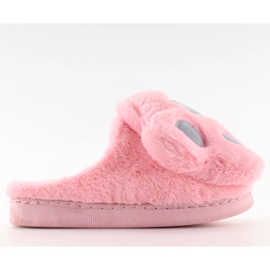 Pantofole da donna rosa e grigie DD93 W.PINK