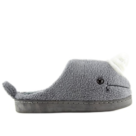 Pantofole da donna grigie DD92 Grey grigio