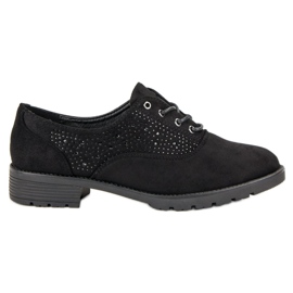 Scarpe in camoscio nero