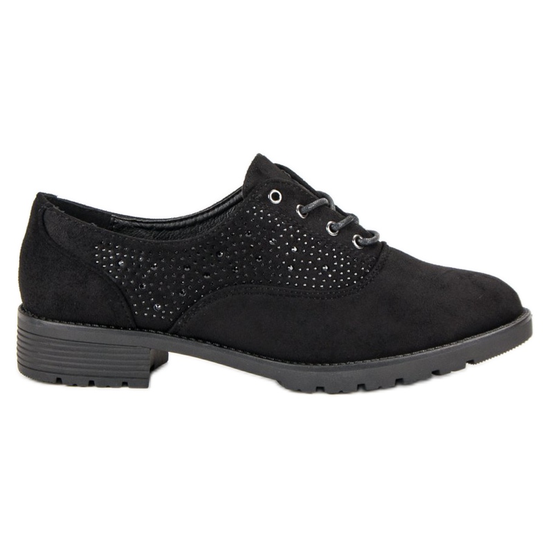 Scarpe in camoscio nero