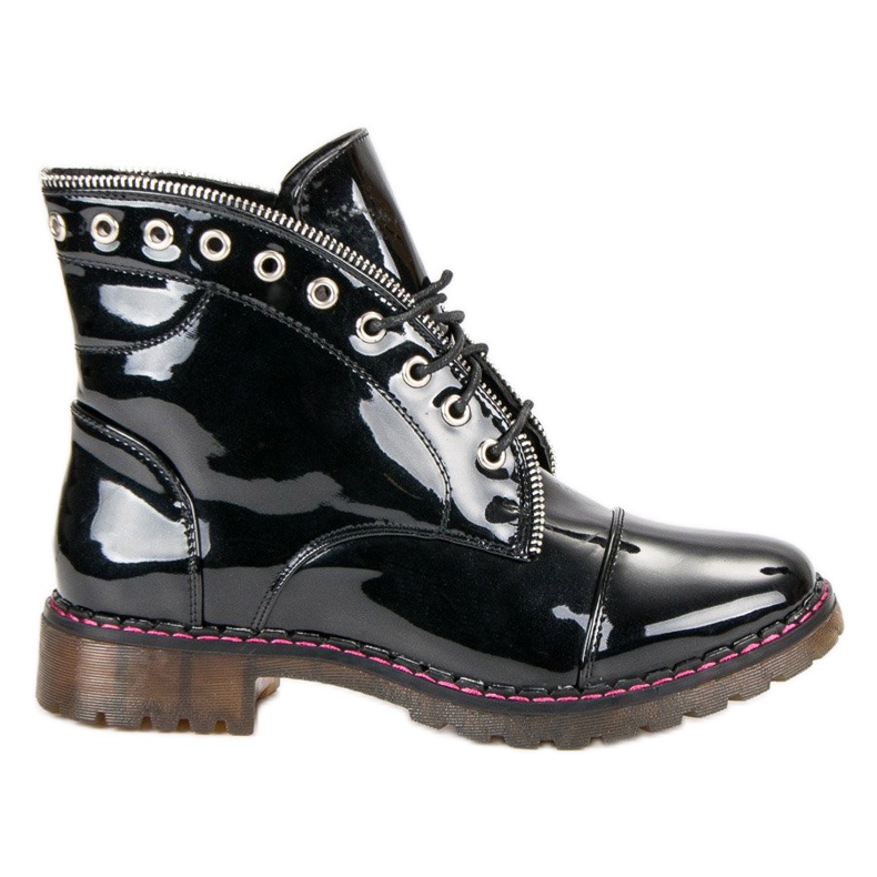 Lucky Shoes Lavoratori verniciati nero