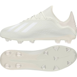 Scarpe da calcio Adidas X 18.2 Fg M DB2181 bianco