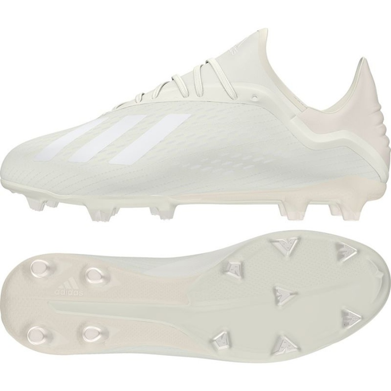 Scarpe da calcio Adidas X 18.2 Fg M DB2181 bianca