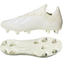 Scarpe da calcio Adidas X 18.3 Sg M D97851 bianca bianca
