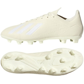 Scarpe da calcio Adidas X 18.4 Fg M DB2187 bianco