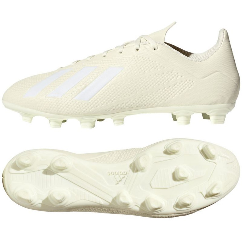 Scarpe da calcio Adidas X 18.4 Fg M DB2187 bianca