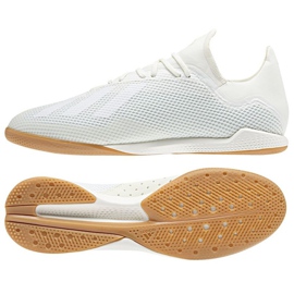 Scarpe indoor adidas X Tango 18.3 In M bianca