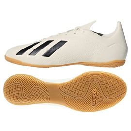 Scarpe indoor adidas X Tango 18.4 In M bianco