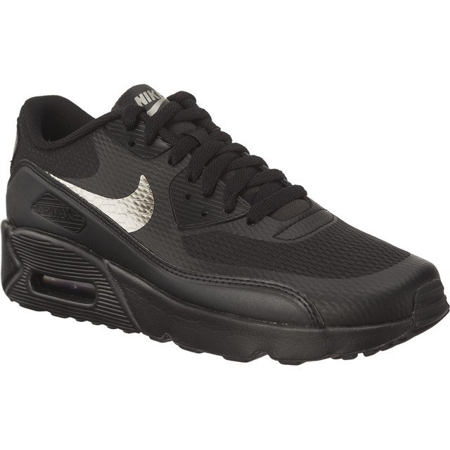 Nike Air Max 90 Ultra 2 0 Gs Black Black Metallic Pewter nero