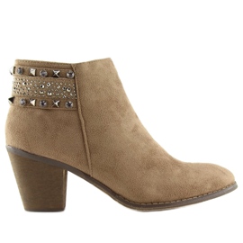 Stivali donna beige L3526 Kaki