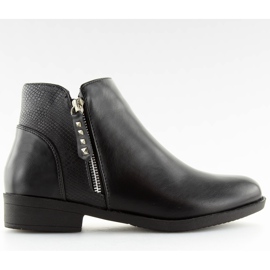 Stivaletti Chelsea neri da donna Q-33 Black nero