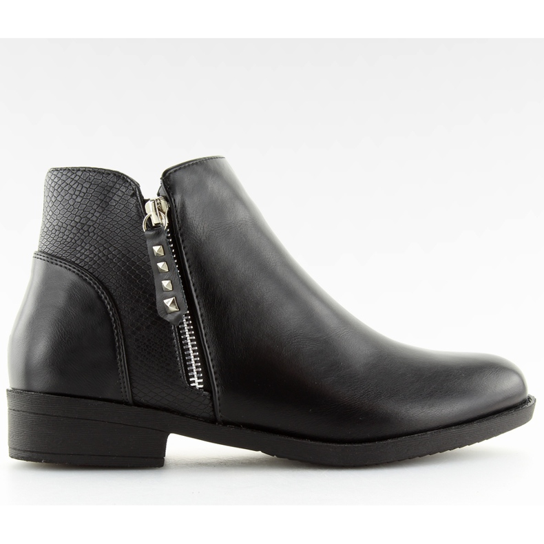Stivaletti Chelsea neri da donna Q-33 Black nero