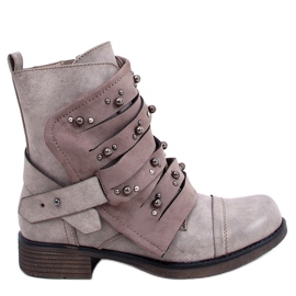 Stivali militari beige 17103-4 Kaki cachi