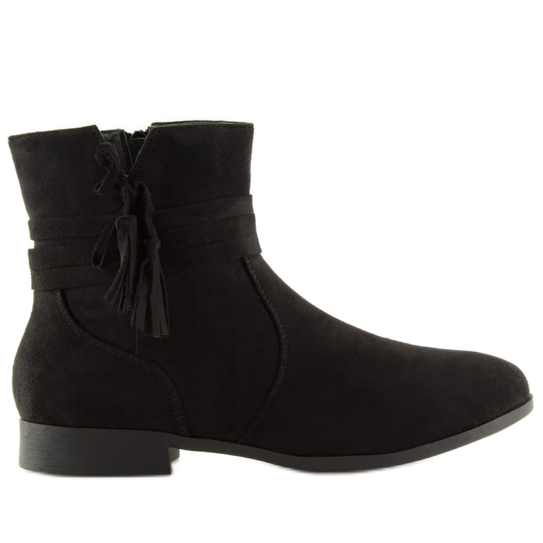 Stivali in camoscio nero LL022 Nero