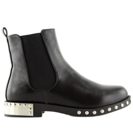 Nero LY91 Stivaletti Chelsea neri con borchie