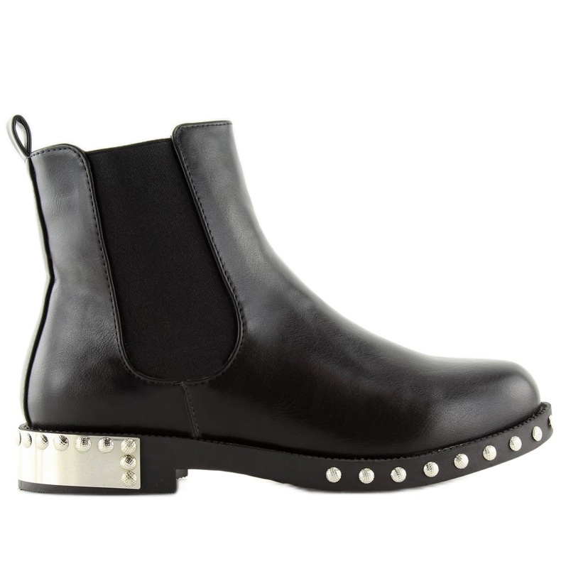 Nero LY91 Stivaletti Chelsea neri con borchie