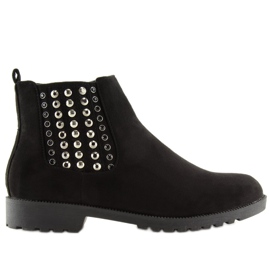 Stivaletti Chelsea neri da donna 108-107 Nero