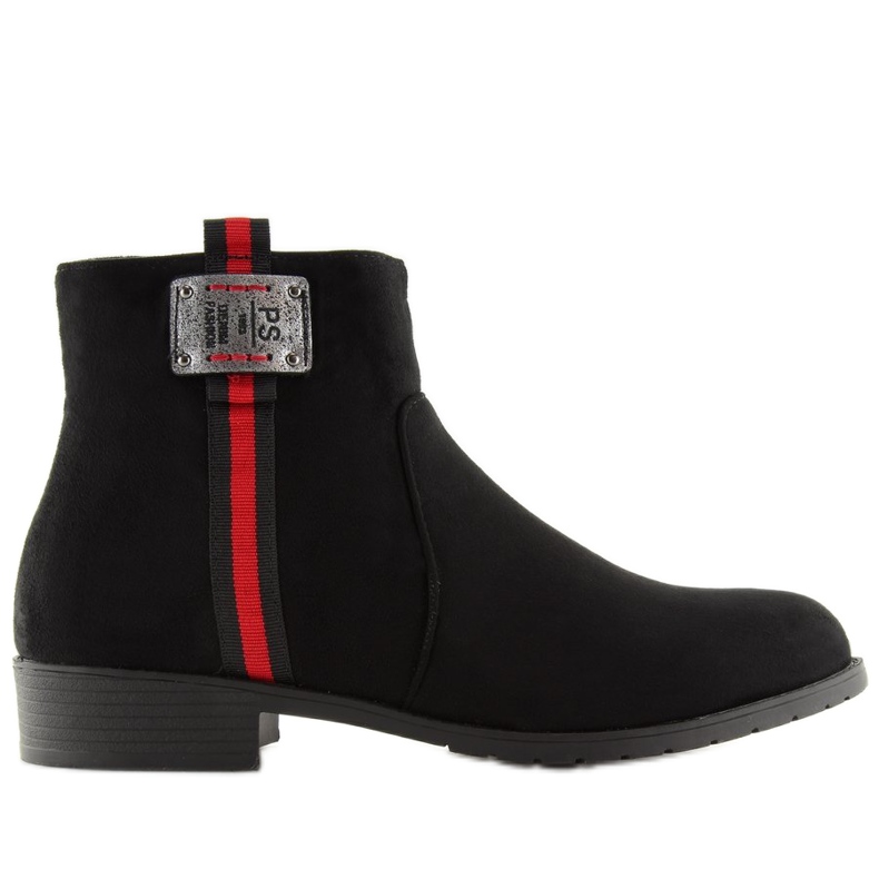 Stivaletti Chelsea in camoscio nero 100-913B0-2 Nero
