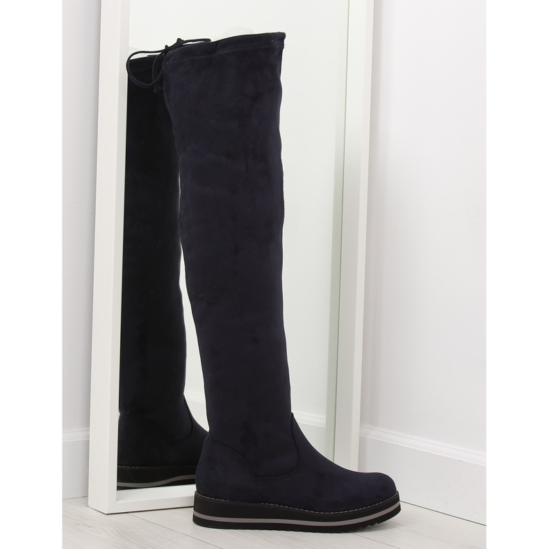 Stivaletti da donna blu navy 512-PG blu