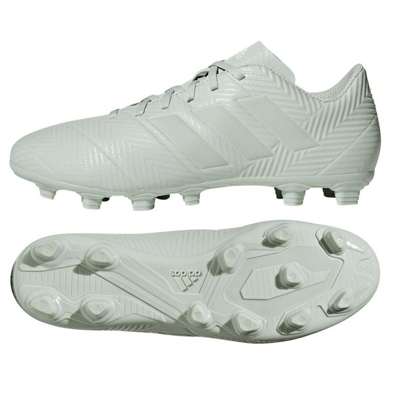 Le scarpe da calcio adidas Nemeziz 18.4 FxG M bianca