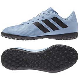 Scarpe da calcio Adidas Nemeziz Messi Tango Tf Jr DB2400 blu blu