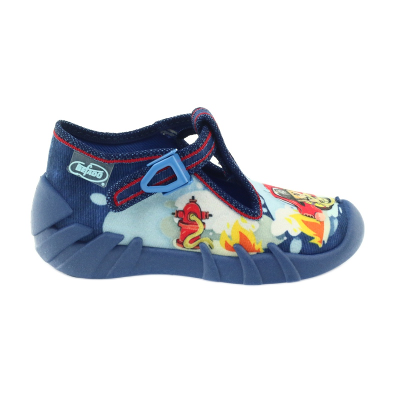 Scarpe per bambini Befado pantofole 110p323 blu multicolore