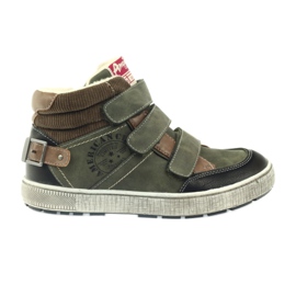 American Club verde scarpe sportive invernali 17779 nero marrone