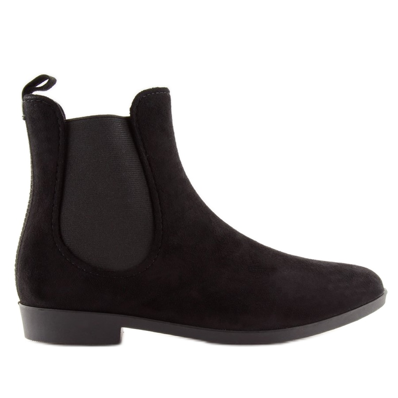 Galosce nere da donna Stivali Jodhpur D61 Black nero