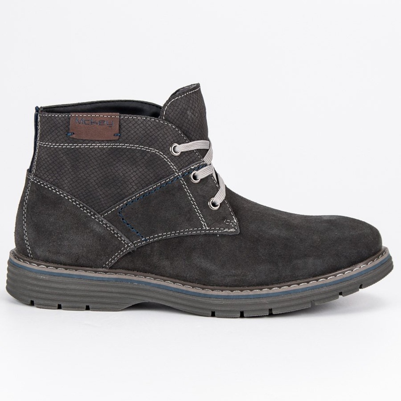 McKey Stivali da uomo legati grigio