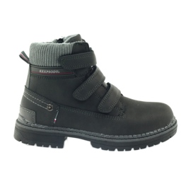 American Club Stivaletti in velcro stivali 708121 nero grigio