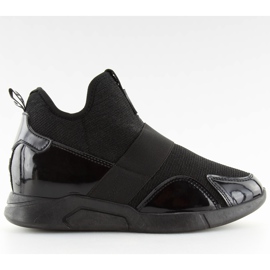 Scarpe con tacco a zeppa nere NB227P nero