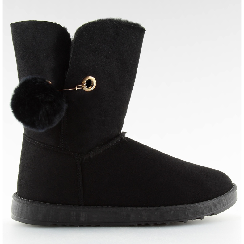 Emusy nero con pompon SP04P nero