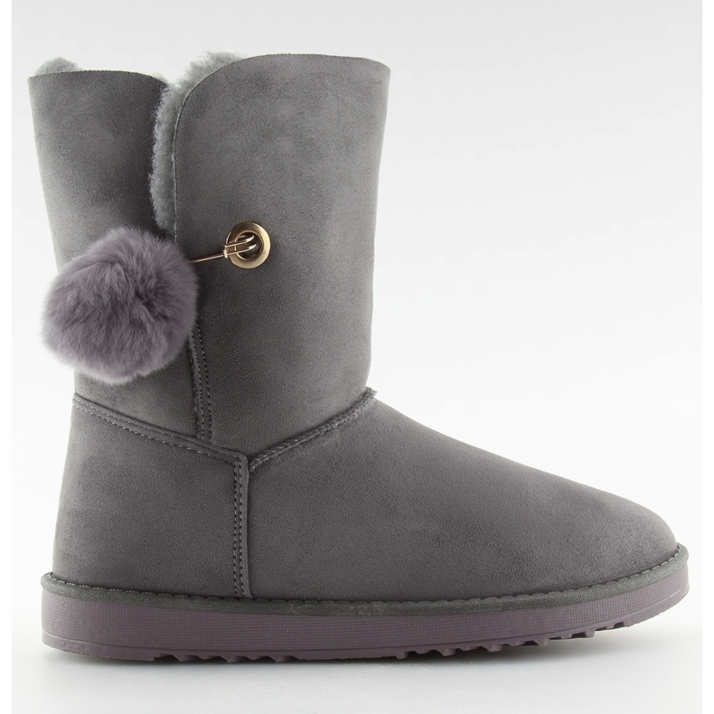 Emuse con pompon grigio SP04P grigio