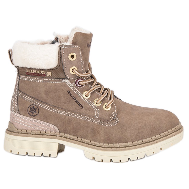 American Club Trapper americani per ragazze marrone