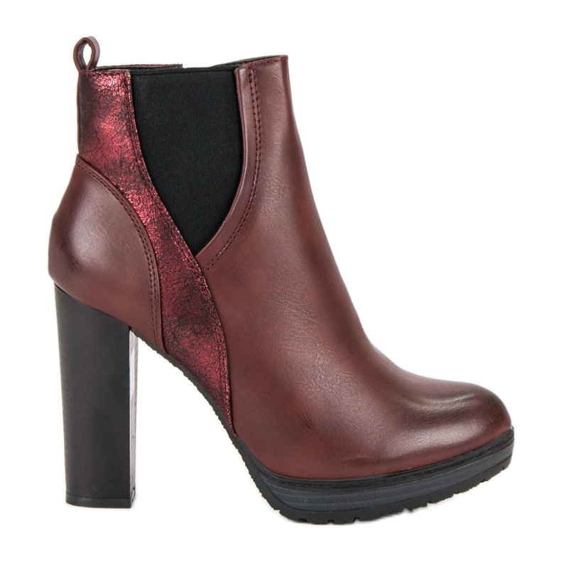 Erynn Stivali bordeaux sexy rosso