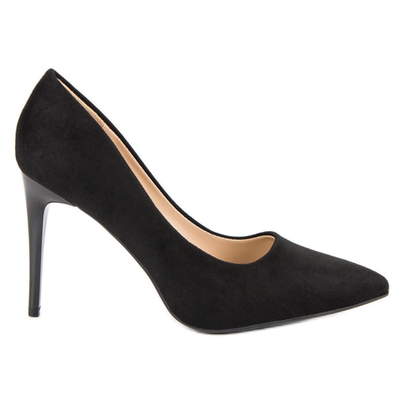 Tacchi in pelle scamosciata nero