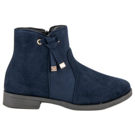 Top Shoes Stivaletti bassi con cerniera blu