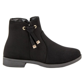 Top Shoes Stivaletti bassi con cerniera nero
