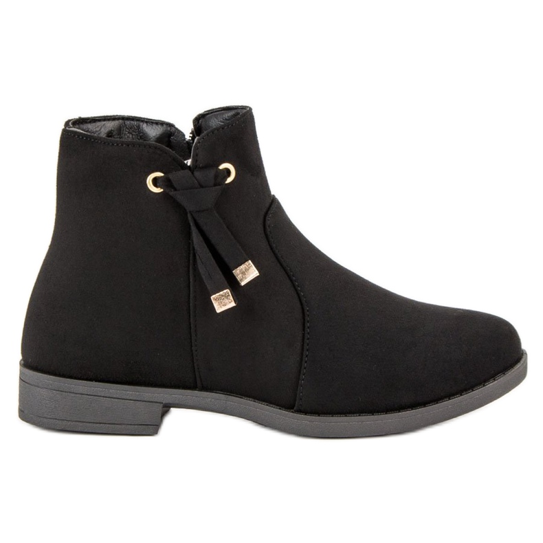 Top Shoes Stivaletti bassi con cerniera nero